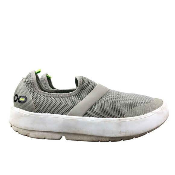 Oofos Women's Size 6.5 Oomg Low Grey Closed Toe Slip On Walking Shoes Sneakers - Picture 1 of 13